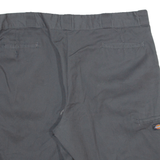 DICKIES Mens Workwear Shorts Grey Relaxed 2XL W40