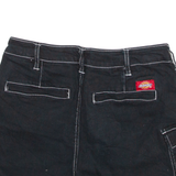 DICKIES Womens Denim Shorts Black XS W26