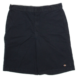 DICKIES Mens Workwear Shorts Black Loose 2XL W40