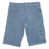 DICKIES Womens Cargo Shorts Blue L W34