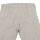 CARHARTT Womens Workwear Shorts Grey Check M W30