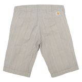 CARHARTT Womens Workwear Shorts Grey Check M W30