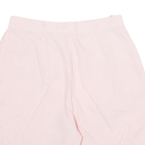LACOSTE Womens Workwear Shorts Pink Striped XS W26