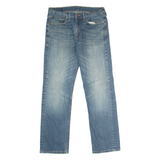 LEVI'S 514 Jeans Mens Blue Regular Straight Stone Wash W32 L30