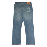 LEVI'S 514 Jeans Mens Blue Regular Straight Stone Wash W32 L30