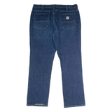 CARHARTT Workwear Womens Jeans Blue Loose Straight W38 L32