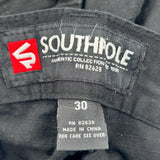 Southpole Cargo Shorts - 32″ Waist Black Cotton