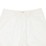 ADIDAS Womens Casual Shorts Cream UK 12 W28