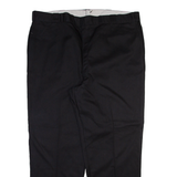 DICKIES Mens Trousers Black Regular Straight W48 L32