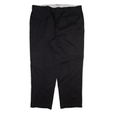 DICKIES Mens Trousers Black Regular Straight W48 L32