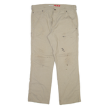 DICKIES Carpenter Mens Trousers Beige Regular Straight W36 L30