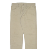 DICKIES Mens Trousers Beige Slim Straight W30 L31