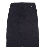 DICKIES Cargo Mens Trousers Black Relaxed Straight W33 L27