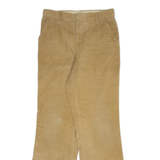 Womens Corduroy Trousers Beige Regular Bootcut W32 L34