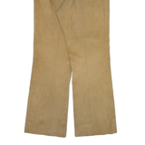 Womens Corduroy Trousers Beige Regular Bootcut W32 L34
