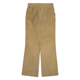Womens Corduroy Trousers Beige Regular Bootcut W32 L34