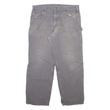 CARHARTT Carpenter Mens Trousers Grey Loose Straight W40 L32