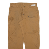 CARHARTT Mens Trousers Brown Regular Straight W36 L32