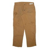CARHARTT Mens Trousers Brown Regular Straight W36 L32