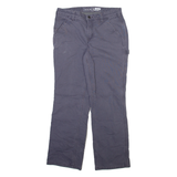 CARHARTT Fleece Lined Carpenter Womens Trousers Blue Loose Straight W30 L29