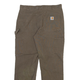 CARHARTT Carpenter Mens Trousers Grey Relaxed Straight W33 L30