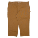 CARHARTT Carpenter Mens Trousers Beige Relaxed Straight W44 L25