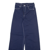 H&M Womens Trousers Blue Regular Bootcut W24 L31