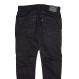LEVI'S 512 Mens Trousers Black Regular Tapered W33 L30