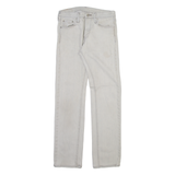 LEVI'S 513 Mens Trousers Grey Slim Straight W29 L32