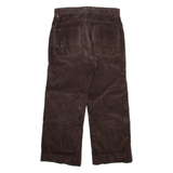 TOMMY HILFIGER Mens Corduroy Trousers Brown Regular Straight W31 L26