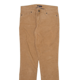 TOMMY HILFIGER Womens Corduroy Trousers Beige Slim Straight W29 L31