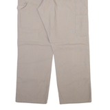 RUSTLER Carpenter Mens Corduroy Trousers Beige Relaxed Straight W38 L30