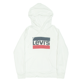 LEVI'S Mens White Hoodie S