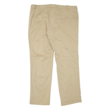 LACOSTE Chino Womens Trousers Beige Regular Straight W34 L27