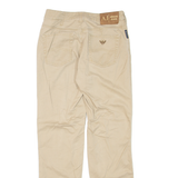ARMANI JEANS Womens Trousers Beige Slim Straight W27 L29
