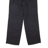 Pleated Womens Trousers Grey Relaxed Straight Wool W24 L29