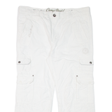 CAMP DAVID Cargo Mens Trousers White Regular Straight W40 L28