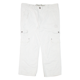 CAMP DAVID Cargo Mens Trousers White Regular Straight W40 L28