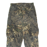 Camouflage Cargo Womens Flannel Trousers Green Slim Tapered 90s W32 L28