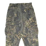 Camouflage Cargo Womens Flannel Trousers Green Slim Tapered 90s W32 L28