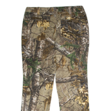 REALTREE Camouflage Womens Twill Trousers Brown Regular Tapered W36 L31