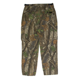 Realtree Camouflage Cargo Mens Twill Trousers Brown Regular Straight W36 L30
