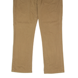 NAUTICA Stretch Chino Mens Twill Trousers Brown Regular Straight W36 L30