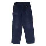 CARHARTT Workwear Mens Canvas Trousers Blue Relaxed Straight W35 L32