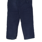 CARHARTT Workwear Mens Canvas Trousers Blue Relaxed Straight W35 L32