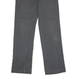 DICKIES Workwear Mens Twill Trousers Grey Slim Straight W30 L30