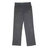 DICKIES Workwear Mens Twill Trousers Grey Slim Straight W30 L30