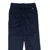 DICKIES Workwear Mens Twill Trousers Blue Regular Straight W32 L30