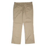 DICKIES Workwear Womens Twill Trousers Beige Regular Bootcut W38 L32