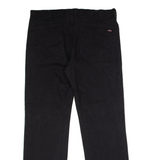 DICKIES Workwear Mens Canvas Trousers Black Regular Straight W38 L32